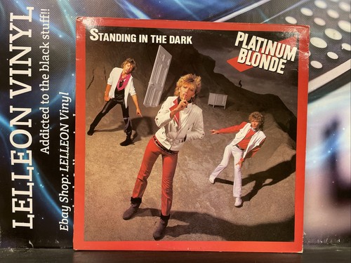 Platinum blonde standing - platinum, in